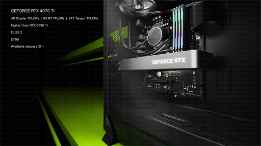 画像ギャラリー No.010のサムネイル画像 / いわく付きのGPUが「GeForce RTX 4070 Ti」として登場。自動車用GeForce NOWなども発表となったNVIDIAイベントレポート