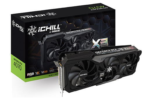 画像ギャラリー No.003のサムネイル画像 / INNO 3D製大型クーラー装備のRTX 4070搭載カードがエルザ ジャパンから登場。搭載ゲームPCも同時に発売