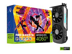 ZOTACとGainward，PNYからもGeForce RTX 4060 Tiカードが発売に。映画「Spider-Man」とのコラボモデルも