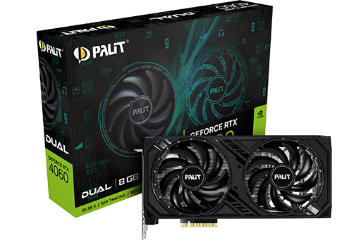 画像ギャラリー No.002のサムネイル画像 / Palit製のGeForce RTX 4060搭載カードがドスパラから発売に。税込価格は5万1800円