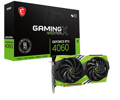 画像ギャラリー No.003のサムネイル画像 / NVIDIAのグリーンをまとったRTX 4060 8GB搭載グラフィックスカードがMSIから。全世界限定で6000枚のレアカード