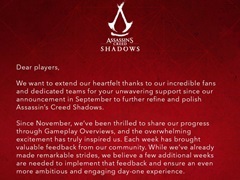 「アサシン クリード シャドウズ」，2025年3月20日に発売延期。コミュニティのフィードバックを反映し，初日からよりよいゲーム体験を届けるため