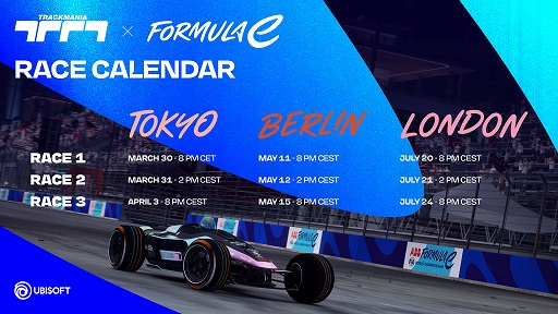 画像ギャラリー No.002のサムネイル画像 / 「Trackmania」でFIA Formula E世界選手権の東京コースを楽しめる。エネルギー管理や追加パワーを使えるゲームモードも追加