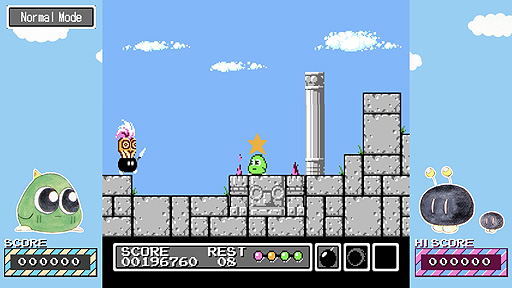 画像ギャラリー No.007のサムネイル画像 / PC版「ギミック! SPECIAL EDITION」のSteamストアページがオープン。SUNSOFTのカルト的名作アクションが新機能を備えて登場