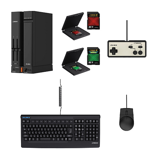 画像ギャラリー No.004のサムネイル画像 / 「X68000 Z」製品版の予約受付が明日スタート。本体カラーはブラックで,JOYCARDや5インチモニター,テーマ曲CDも登場