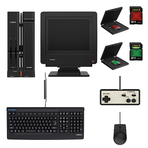 画像ギャラリー No.005のサムネイル画像 / 「X68000 Z」製品版の予約受付が明日スタート。本体カラーはブラックで,JOYCARDや5インチモニター,テーマ曲CDも登場