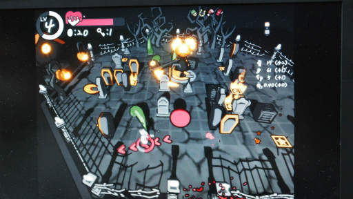 画像ギャラリー No.008のサムネイル画像 / ［TGS2022］足から滴る絵の具で，悪者退治。世界の色彩を取り戻すアクションゲーム「Wetory」のブースを訪ねた