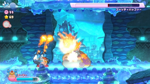 画像ギャラリー No.011のサムネイル画像 / ［プレイレポ］「星のカービィ Wii デラックス」は1人でもみんなと一緒でも賑やかなアクションが楽しめる。遊びの要素が“デラックス”になって帰ってきた