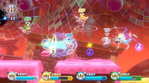 画像ギャラリー No.033のサムネイル画像 / ［プレイレポ］「星のカービィ Wii デラックス」は1人でもみんなと一緒でも賑やかなアクションが楽しめる。遊びの要素が“デラックス”になって帰ってきた