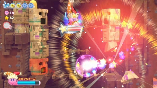 画像ギャラリー No.035のサムネイル画像 / ［プレイレポ］「星のカービィ Wii デラックス」は1人でもみんなと一緒でも賑やかなアクションが楽しめる。遊びの要素が“デラックス”になって帰ってきた