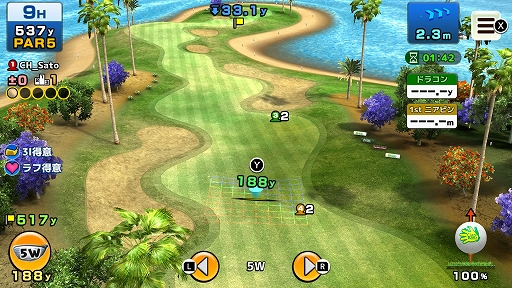 画像ギャラリー No.004のサムネイル画像 / 「いつでもGOLF」,アップデートで新対戦形式“ライブストローク”追加。キャラレベル上限もLV40まで開放