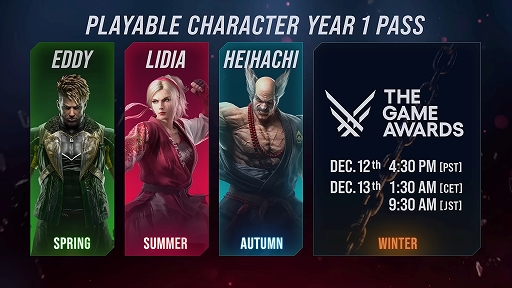 画像ギャラリー No.001のサムネイル画像 / 「鉄拳8」，Year1最後のキャラクターを“The Game Awards 2024”にて発表。実装予定のアップデート内容も発表