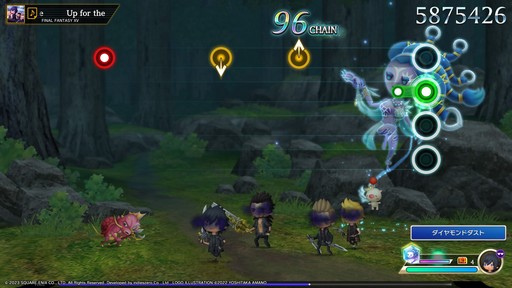 画像ギャラリー No.012のサムネイル画像 / ［プレイレポ］リズムゲームとRPGがうまく融合した「シアトリズム ファイナルバーライン」。リズムゲーム初心者にもお勧めできる作品だ