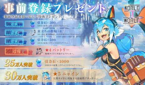 画像ギャラリー No.008のサムネイル画像 / 2画面RPG「World II World」の配信時期が2月下旬に決定。“西部（ガンマン）×東部（サムライ）ワールド”の世界観紹介映像も公開に