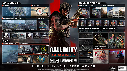 画像ギャラリー No.002のサムネイル画像 / 「CoD: Warzone 2.0」「CoD: Modern Warfare II」，2月16日2：00に実装されるシーズン02の詳細情報を公開