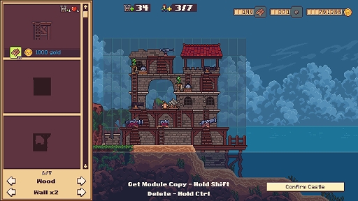 画像ギャラリー No.002のサムネイル画像 / タクティカルRPG「Seablip」，大型アップデート「Castle Update」をリリース。139種のパーツを組み合わせて海賊砦を作り出そう