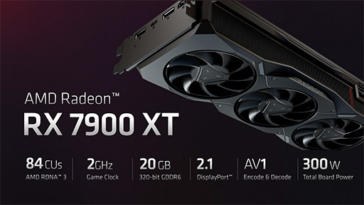 画像ギャラリー No.011のサムネイル画像 / AMD，新世代GPU「Radeon RX 7000」シリーズを発表。第1弾製品はRadeon RX 7900 XTXとRadeon RX 7900 XTで12月13日発売