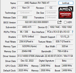 画像ギャラリー No.009のサムネイル画像 / ［レビュー］AMDの新世代GPU「Radeon RX 7900 XTX＆XT」を試す。コストパフォーマンスはGeForce RTX 4090/4080をしのぐ
