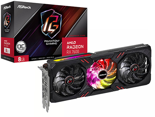 画像ギャラリー No.003のサムネイル画像 / 新世代のミドルクラスRadeon「Radeon RX 7600」搭載カードがASRock，GIGABYTE，PowerColor，玄人志向から発売