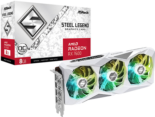 画像ギャラリー No.004のサムネイル画像 / 新世代のミドルクラスRadeon「Radeon RX 7600」搭載カードがASRock，GIGABYTE，PowerColor，玄人志向から発売