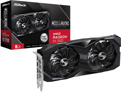 画像ギャラリー No.005のサムネイル画像 / 新世代のミドルクラスRadeon「Radeon RX 7600」搭載カードがASRock，GIGABYTE，PowerColor，玄人志向から発売