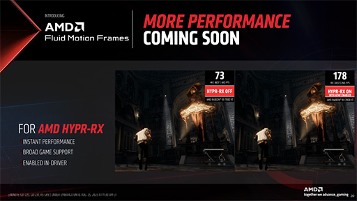 画像ギャラリー No.015のサムネイル画像 / ミドルハイ向けGPU「Radeon RX 7800 XT/RX 7700 XT」をAMDが発表。超解像技術「FSR 3」の最新情報も公開