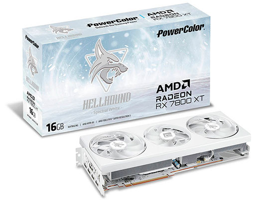 画像ギャラリー No.002のサムネイル画像 / 白いクーラーに身を包んだPowerColor製「Radeon RX 7800 XT」搭載カードが11月17日に発売