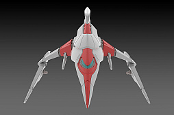 画像ギャラリー No.005のサムネイル画像 / 「ダライアス」の自機“シルバーホーク”がプラモデルに。タイトー全面協力のもと，144分の1スケールで完全再現