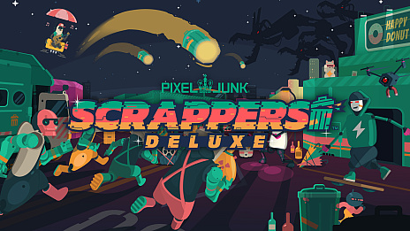 画像ギャラリー No.001のサムネイル画像 / 「PixelJunk Scrappers Deluxe」，体験版をSteamで公開。最大4人のプレイヤーが協力してゴミを回収する横スクロールアクション