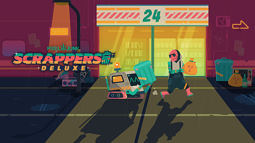 画像ギャラリー No.004のサムネイル画像 / 「PixelJunk Scrappers Deluxe」，体験版をSteamで公開。最大4人のプレイヤーが協力してゴミを回収する横スクロールアクション