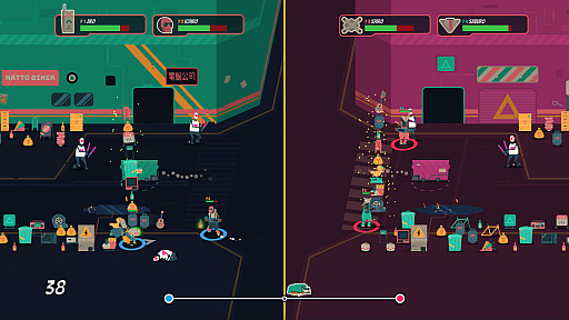 画像ギャラリー No.006のサムネイル画像 / 「PixelJunk Scrappers Deluxe」，体験版をSteamで公開。最大4人のプレイヤーが協力してゴミを回収する横スクロールアクション