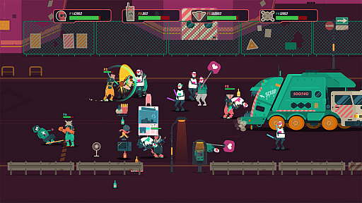 画像ギャラリー No.005のサムネイル画像 / ロボットチームを率いて日本中のゴミを回収する「PixelJunk Scrappers Deluxe」を本日リリース。アートディレクターが本作について語る動画を公開