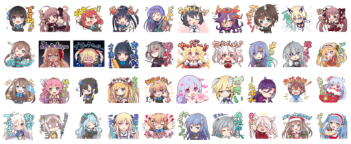 画像ギャラリー No.001のサムネイル画像 / 「アンジュ・リリンク」のLINEスタンプが本日発売に