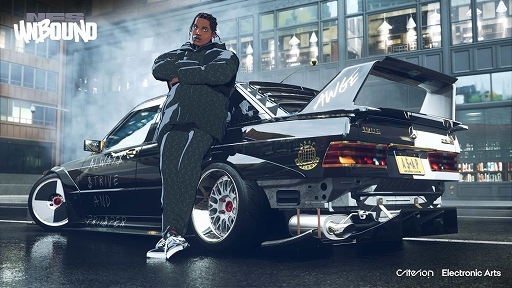 画像ギャラリー No.004のサムネイル画像 / 「Need for Speed Unbound」の最新ゲームプレイ映像が公開に。通行人も散見できるリアルな都市風景と落書きアート風エフェクトの共存に注目