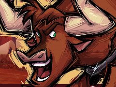 「Them's Fightin' Herds」，パワフルな雄牛“Texas”が新キャラクターとして参戦。大きな身体での突進や投げ縄で戦う
