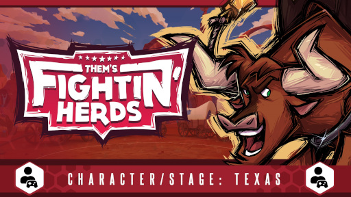 画像ギャラリー No.009のサムネイル画像 / 「Them's Fightin' Herds」，パワフルな雄牛“Texas”が新キャラクターとして参戦。大きな身体での突進や投げ縄で戦う