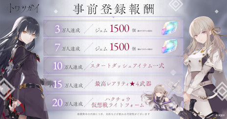 画像ギャラリー No.004のサムネイル画像 / 「トワツガイ」の先行テストプレイが事前募集の当選者向けに本日スタート。ギフトカード1万円分が当たる“感想ツイートキャンペーン”も開催に