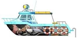 画像ギャラリー No.007のサムネイル画像 / Switch向けパッケージ版「デイヴ・ザ・ダイバー」，対戦格闘「GGST」とのコラボパックより，ソルやカイなど7キャラのボートペイントを公開