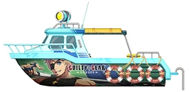 画像ギャラリー No.009のサムネイル画像 / Switch向けパッケージ版「デイヴ・ザ・ダイバー」，対戦格闘「GGST」とのコラボパックより，ソルやカイなど7キャラのボートペイントを公開