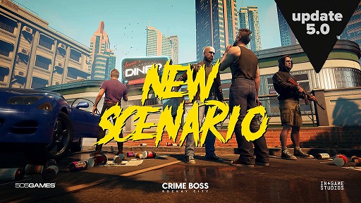 画像ギャラリー No.003のサムネイル画像 / 「Crime Boss: Rockay City」ハロウィンコンテンツを含む「UPDATE #5」配信開始。チェーンソーを振り回す「アングリー・ブッチャー」登場