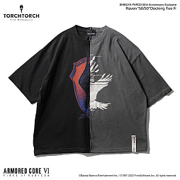 画像ギャラリー No.002のサムネイル画像 / 「ARMORED CORE VI」C4-621とレイヴンのエンブレムを合体させたTシャツが11月17日に発売。初回抽選販売の応募を受付中