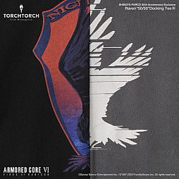 画像ギャラリー No.004のサムネイル画像 / 「ARMORED CORE VI」C4-621とレイヴンのエンブレムを合体させたTシャツが11月17日に発売。初回抽選販売の応募を受付中