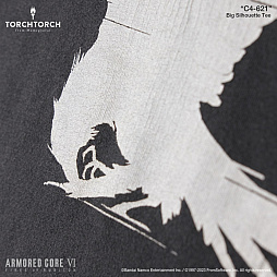 画像ギャラリー No.005のサムネイル画像 / 「ARMORED CORE VI」C4-621とレイヴンのエンブレムをデザインしたTシャツが発売に。先行販売されたドッキングTシャツの単品版