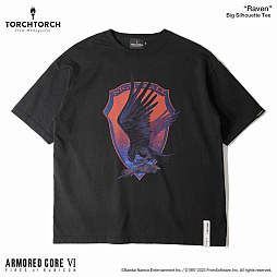 画像ギャラリー No.006のサムネイル画像 / 「ARMORED CORE VI」C4-621とレイヴンのエンブレムをデザインしたTシャツが発売に。先行販売されたドッキングTシャツの単品版
