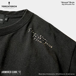 画像ギャラリー No.006のサムネイル画像 / 「ARMORED CORE VI」のハンドラー・ウォルター,オーネスト・ブルートゥがビッグシルエットTシャツに。「TORCH TORCH」より7月に発売