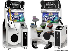 ギタドラシリーズ最新作「GITADORA FUZZ-UP」稼働開始。演奏の強制終了が廃止になり，一定時間貸し切りにできるモード登場