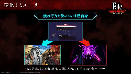 画像ギャラリー No.002のサムネイル画像 / ［TGS2023］物語は分岐する！「Fate/Samurai Remnant」のストーリー分岐やサブストーリー，周回プレイに関する新情報が明らかに