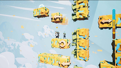 画像ギャラリー No.018のサムネイル画像 / Switch版「Minimal Move」，ニンテンドーeショップで配信開始。ブロックを動かして出口を目指す，シンプルだが奥の深い協力型パズルゲーム