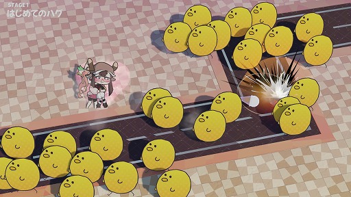 画像ギャラリー No.002のサムネイル画像 / 味方を抱きしめてやる気をアップ！ ローグライクSTG「ハグサバイバー」，本日発売