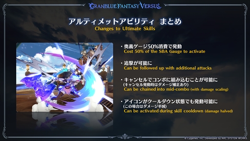 画像ギャラリー No.015のサムネイル画像 / 「グランブルーファンタジーヴァーサス -ライジング-」バトル調整報告会レポート。調整に至った経緯や意図を福原哲也氏に聞いた